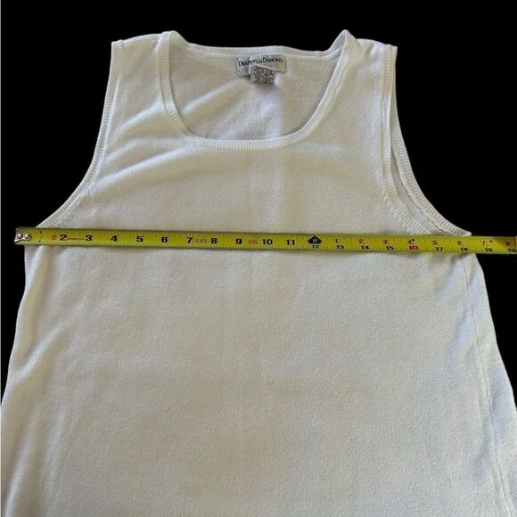 Draper’s & Damon white sweater tank- a summer must have! Petite large - Picture 3 of 9
